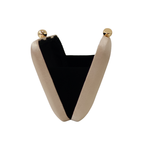 Bolsa Clutch Festa Cetim Dourado Claro