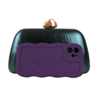 Bolsa Festa Clutch Metalizada Verde Escuro
