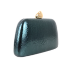 Bolsa Festa Clutch Metalizada Verde Escuro