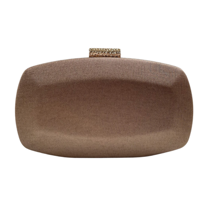 Bolsa Clutch Festa Tecido Acetinado Marrom