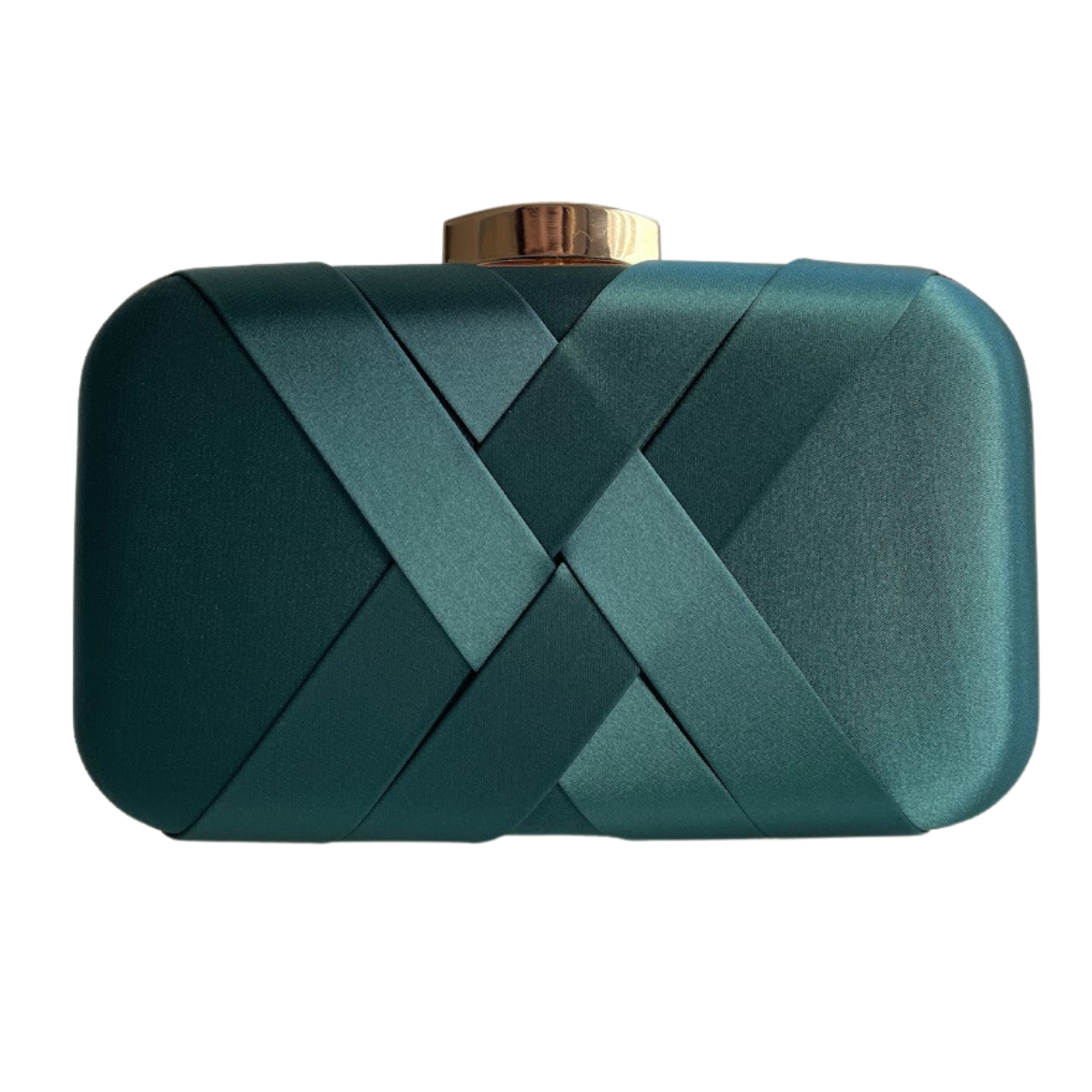 Bolsa de Festa Clutch Cetim Verde Esmeralda - ReUse