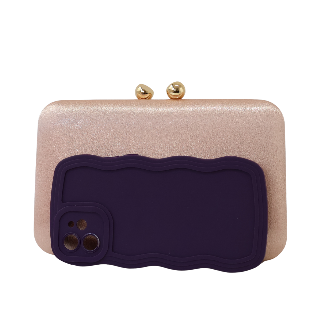Bolsa Clutch Festa Cetim Rosa