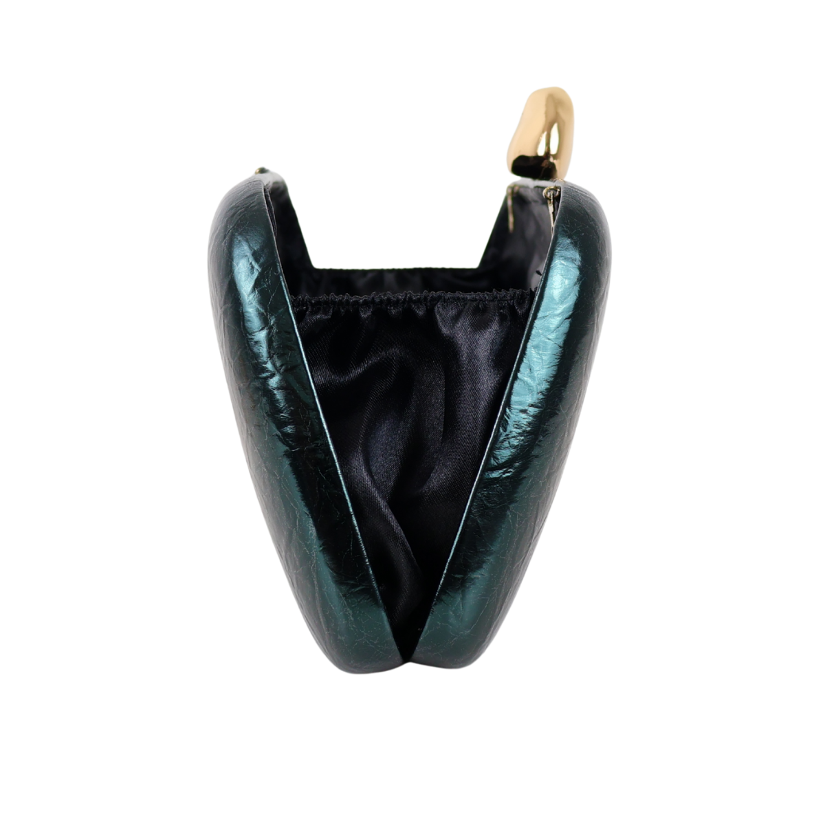 Bolsa Festa Clutch Metalizada Verde Escuro