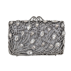 Bolsa Festa Clutch Pedraria Strass Prata