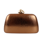 Bolsa Festa Clutch Metalizada Bronze