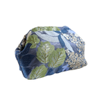 Bolsa Pouch Festa Clutch Flores Bordadas Azul
