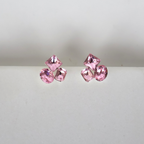 Brinco Zircônias Rosa