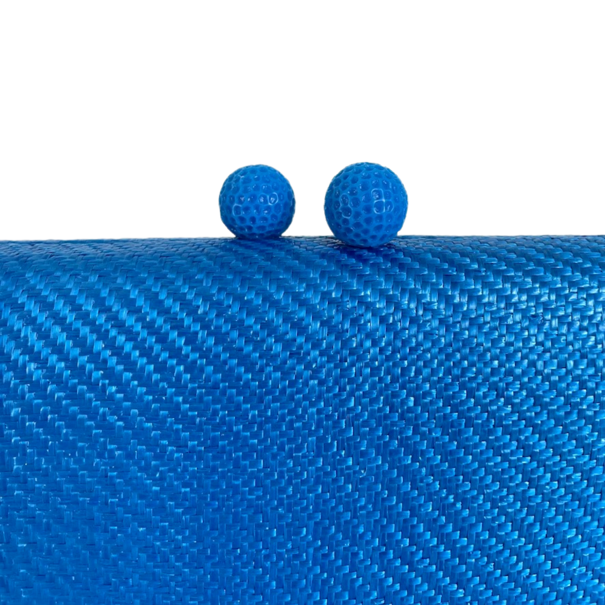 Bolsa de Festa Clutch Palha Azul