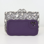 Bolsa Festa Clutch Pedraria Strass Prata