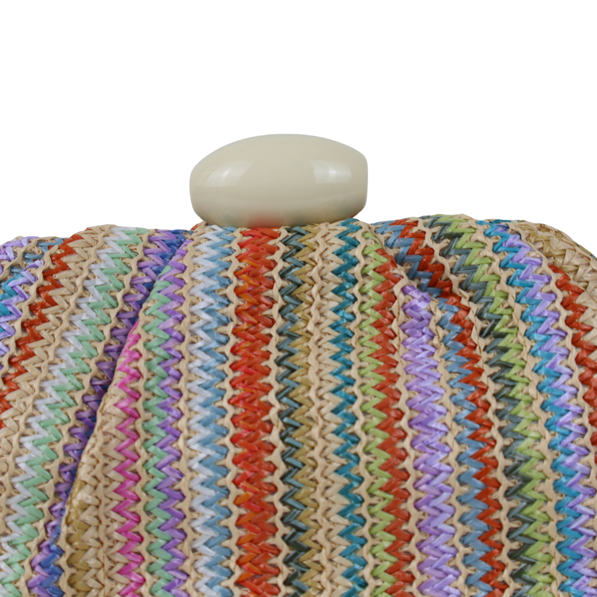 Bolsa Festa Pouch Palha Colorida