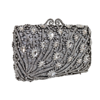 Bolsa Festa Clutch Pedraria Strass Prata