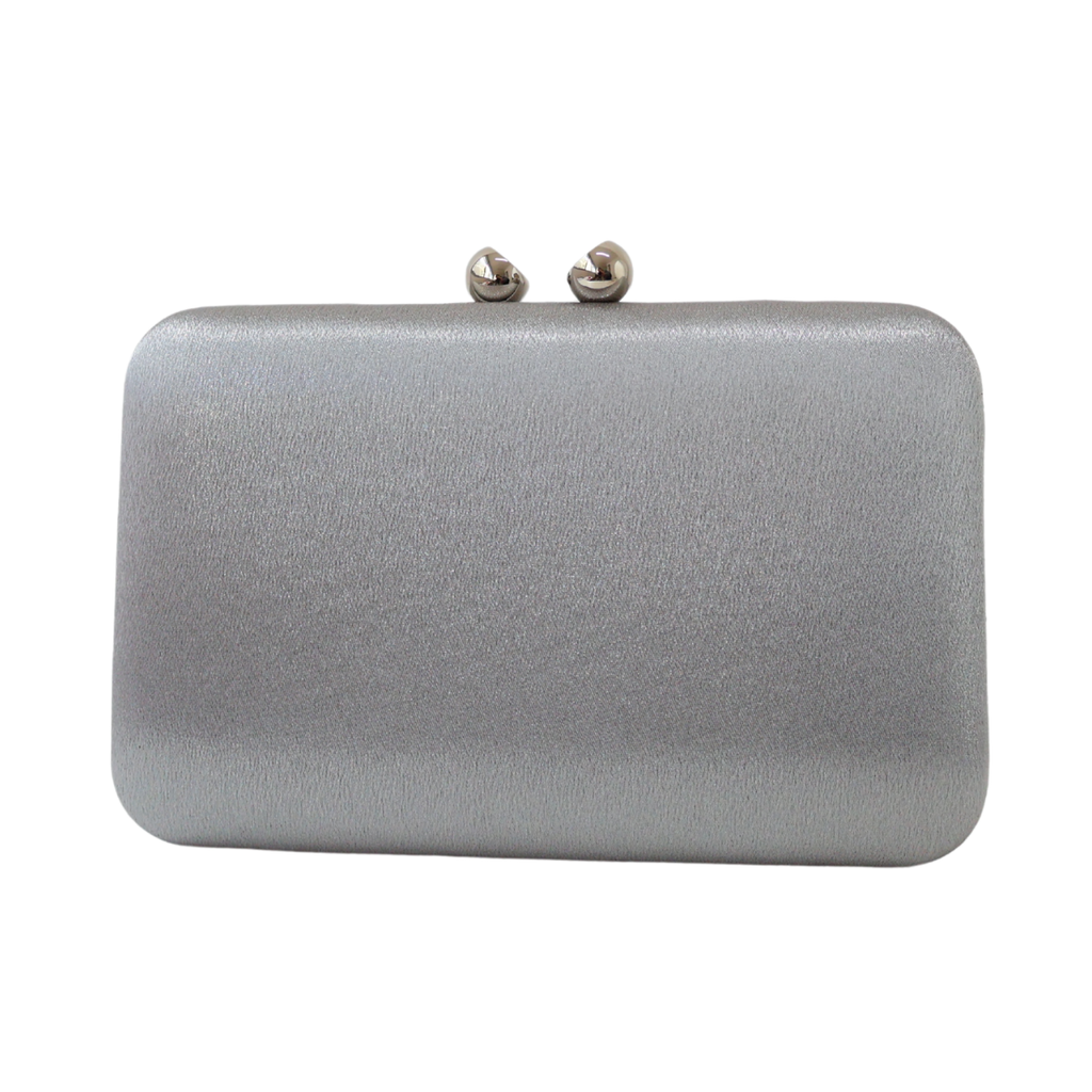 Bolsa Clutch Festa Cetim Prata