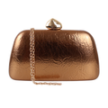 Bolsa Festa Clutch Metalizada Bronze