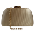 Bolsa de Festa Clutch Trapezoidal Dourada - ReUse