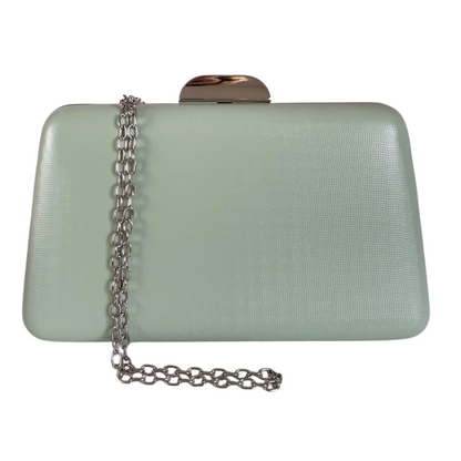 Bolsa Clutch Festa Vinil Verde Claro