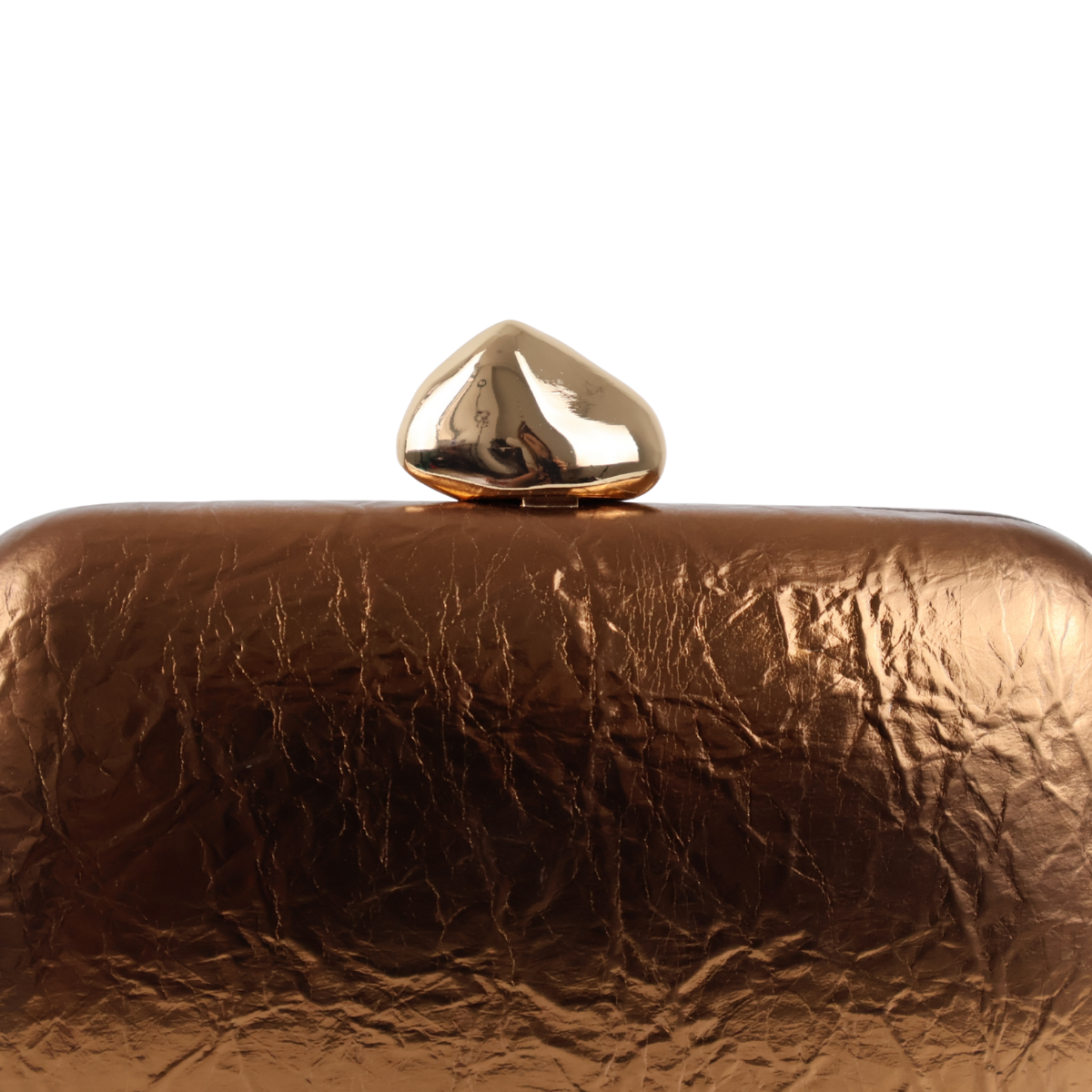 Bolsa Festa Clutch Metalizada Bronze