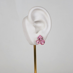 Brinco Zircônias Rosa