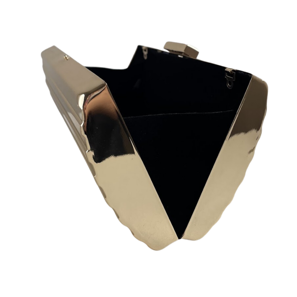 Bolsa de Festa Clutch Dourada Metalizada - ReUse