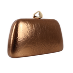 Bolsa Festa Clutch Metalizada Bronze