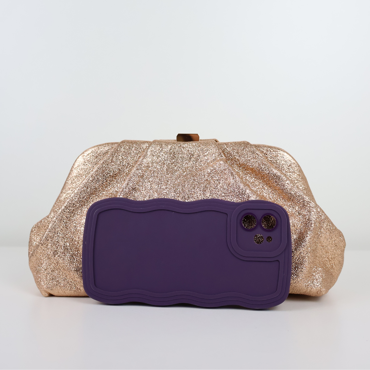 Bolsa Pouch Festa Clutch Champagne