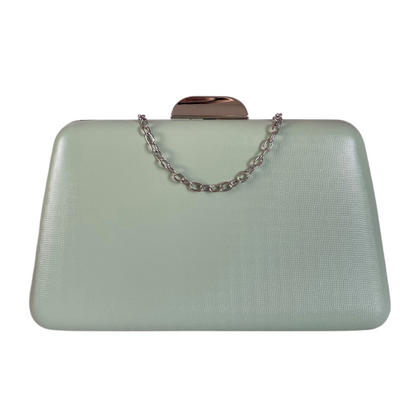 Bolsa Clutch Festa Vinil Verde Claro