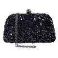 Bolsa de Festa Clutch Paetê Lantejoulas Preta - ReUse