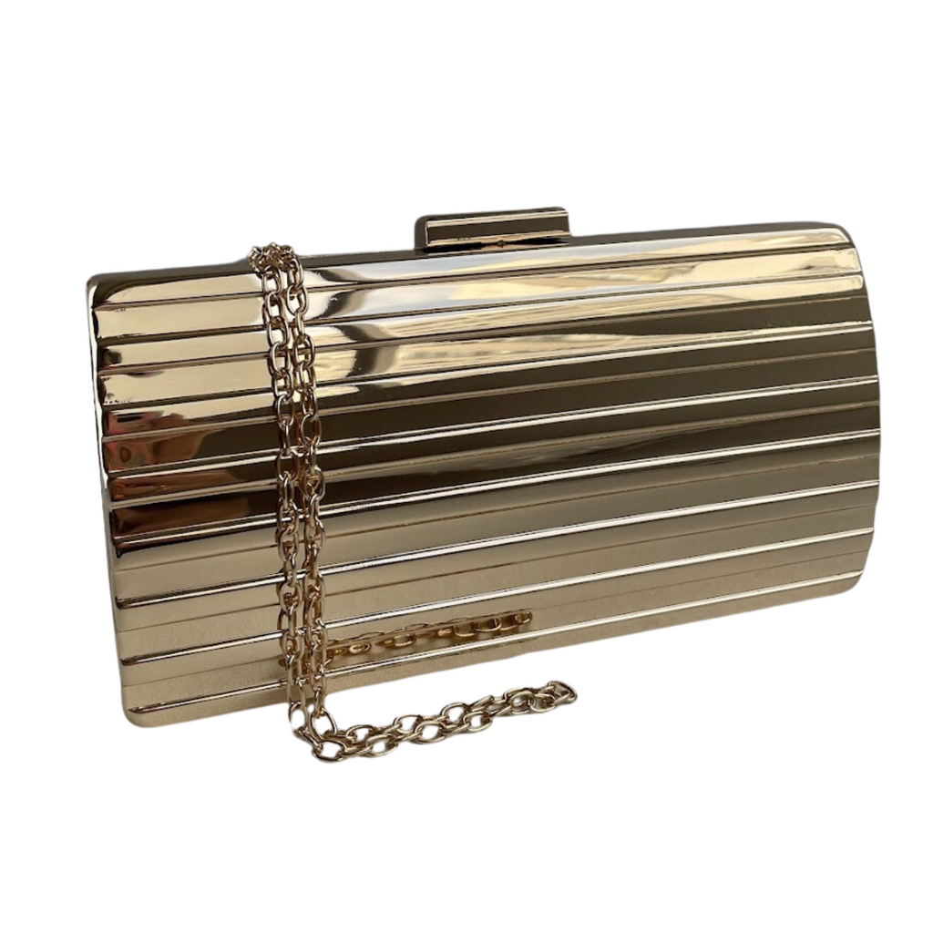 Bolsa de Festa Clutch Dourada Metalizada - ReUse