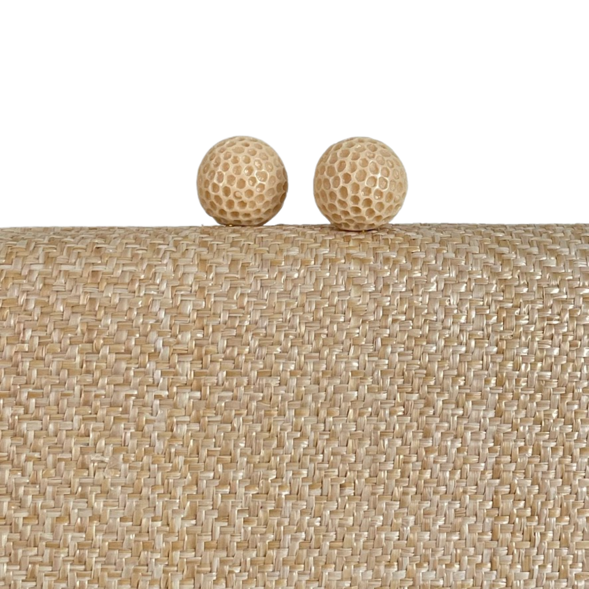 Bolsa de Festa Clutch Palha Bege