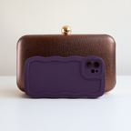 Bolsa Clutch Festa Marrom