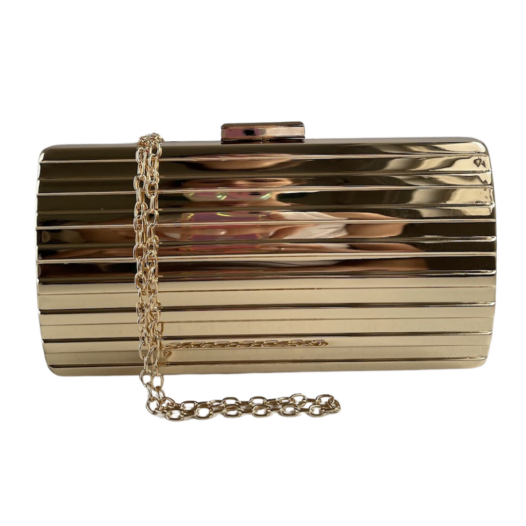 Bolsa de Festa Clutch Dourada Metalizada - ReUse