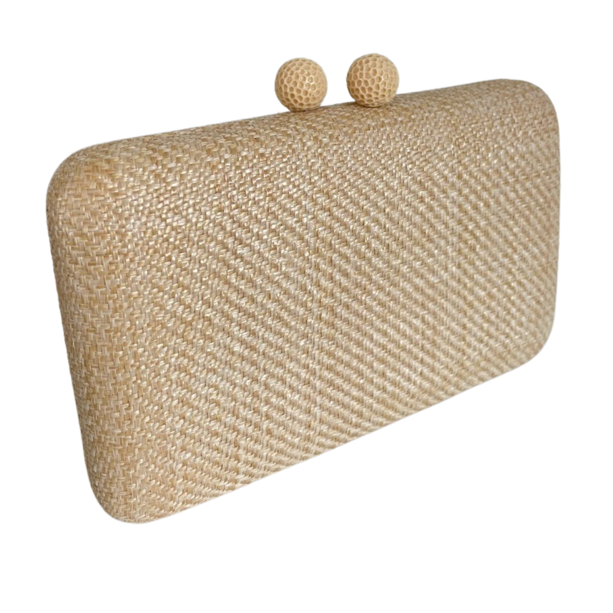 Bolsa de Festa Clutch Palha Bege