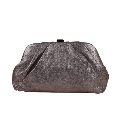 Bolsa Pouch Festa Clutch Prata Envelhecida