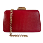 Bolsa Clutch Festa Vinil Vermelha - ReUse