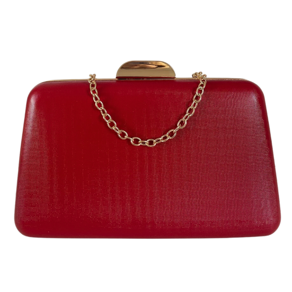 Bolsa Clutch Festa Vinil Vermelha - ReUse