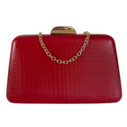 Bolsa Clutch Festa Vinil Vermelha - ReUse