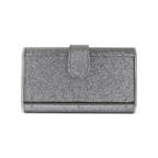 Bolsa de Mão Clutch com Espelho Acrílico Prateada
