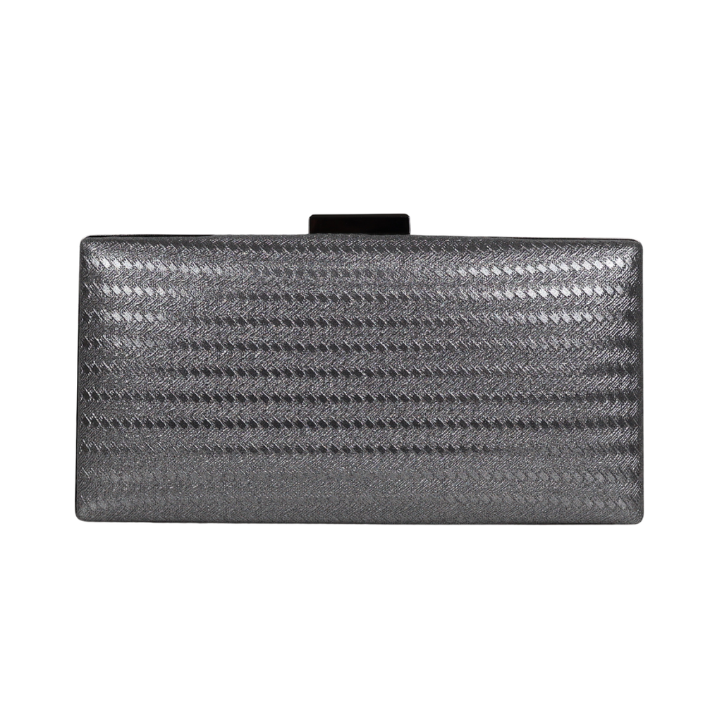 Bolsa de Festa Clutch Prata Grafite