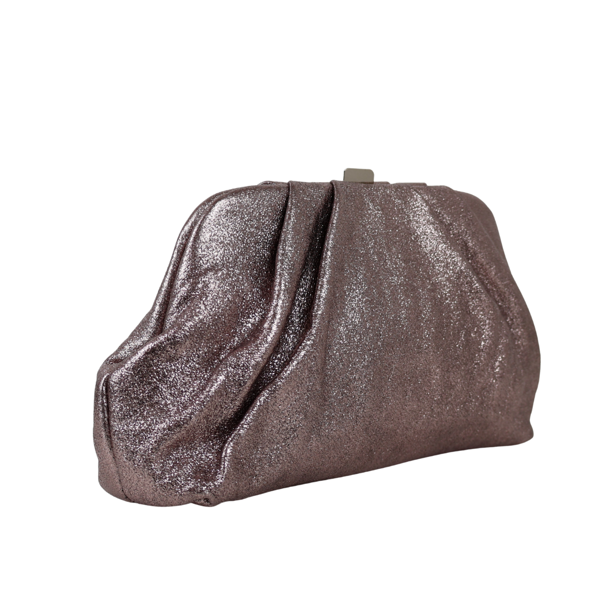 Bolsa Pouch Festa Clutch Prata Envelhecida