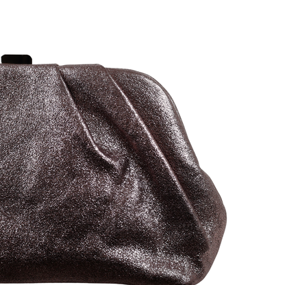 Bolsa Pouch Festa Clutch Prata Envelhecida