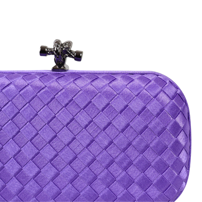 Clutch Tressê Cetim Inspired Pequena Violeta
