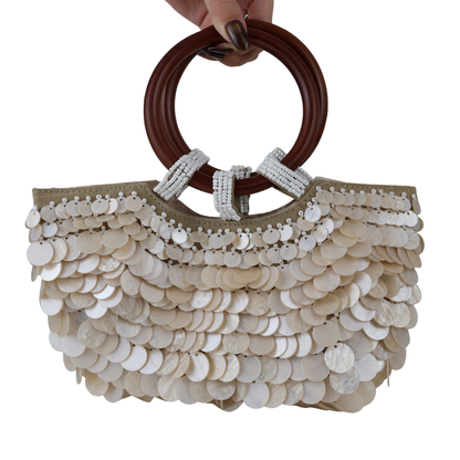 Bolsa de Mão Transversal em Madrepérola