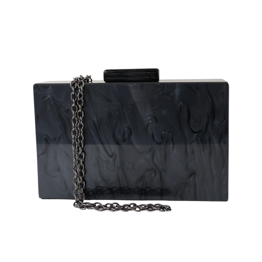 Bolsa Clutch Festa Acrílico Preta