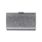 Bolsa de Mão Clutch com Espelho Acrílico Prateada