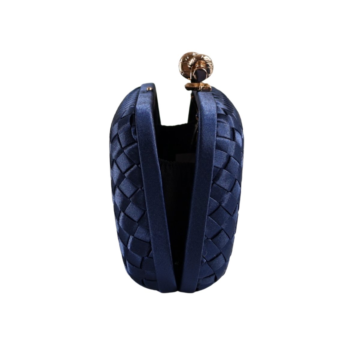Clutch Tressê Cetim Inspired Pequena Azul Marinho
