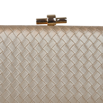 Bolsa Clutch Festa Tramas Dourada