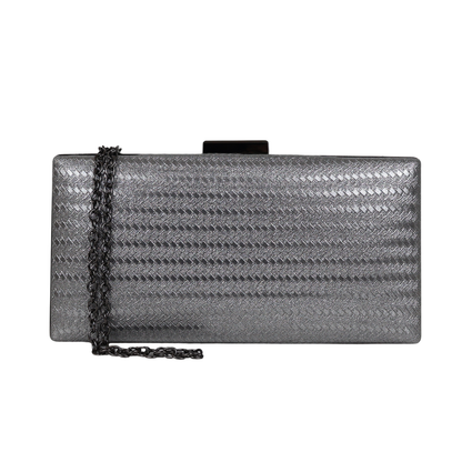 Bolsa de Festa Clutch Prata Grafite