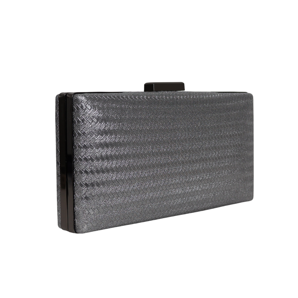 Bolsa de Festa Clutch Prata Grafite