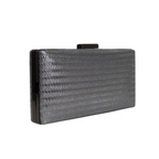 Bolsa de Festa Clutch Prata Grafite