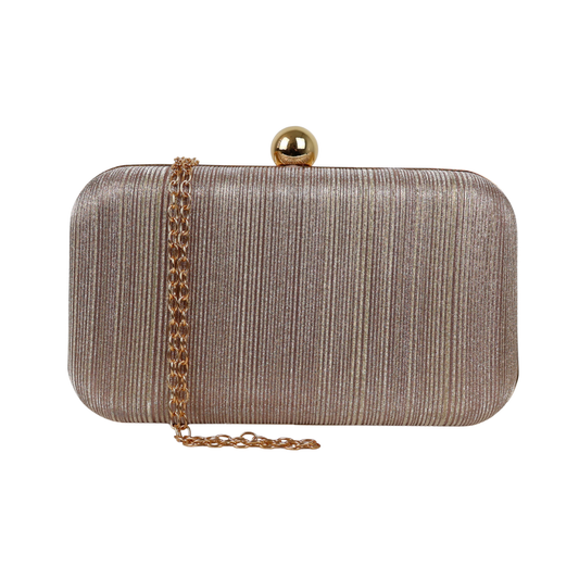 Bolsa Clutch Festa Brilho Champagne