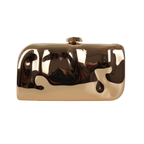 Bolsa de Festa Clutch Metalizada Dourada